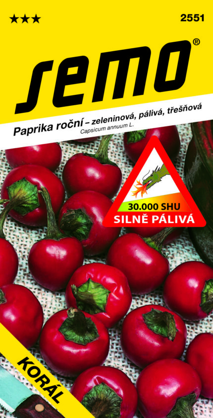 Paprika Korál – Korallenpaprika (Samen)